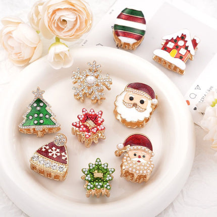 Fashion Alloy Shark Hair Claw, European Cartoon Santa Hat Hair Clip