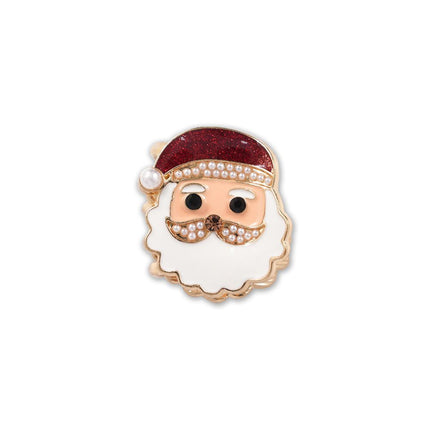 Cartoon Metal Hair Grab Clip, White Beard Santa Claus Alloy Shark Clip