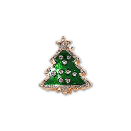 Cartoon Metal Shark Hair Clip, Christmas Tree Alloy Hair Claw