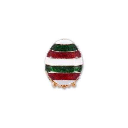 Christmas Alloy Shark Hair Grab, Cartoon Xmas Egg Design Hair Claw