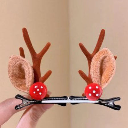 Mushroom Decor Brown Antler Hair Clips