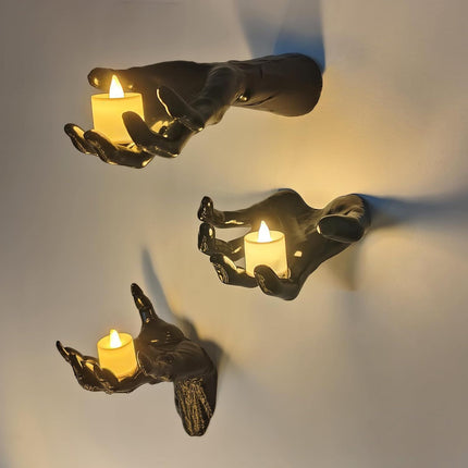 Scary Ghost Hand Prop, Halloween & Christmas (Candles Not Included)