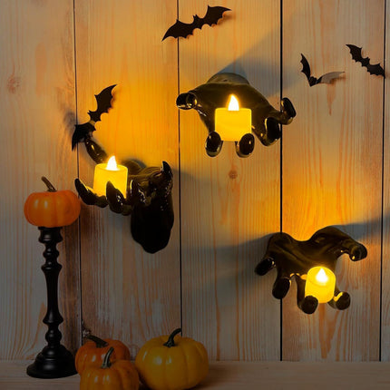 Scary Ghost Hand Prop, Halloween & Christmas (Candles Not Included)