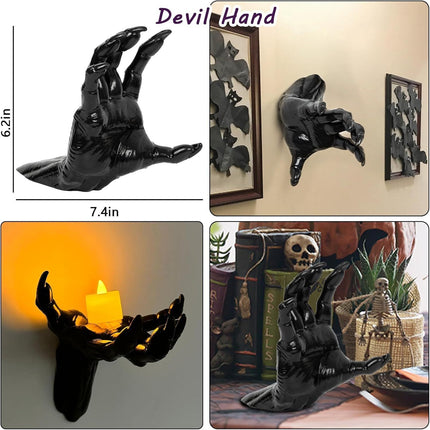 Halloween & Christmas Horror Fake Devil Hand (Candles Not Included)