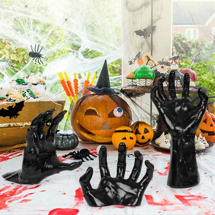 Spooky Fake Demon Hand Table Decoration (Candles Not Included)