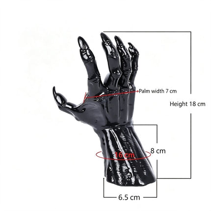Scary Fake Devil Hand Tabletop Decor (Candles Not Included)