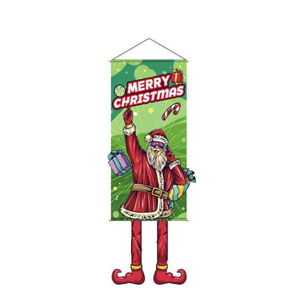 Santa Pattern Hanging Banner