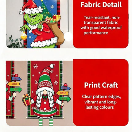 Elk Printed Hanging Flag, Christmas & Halloween Holiday Party