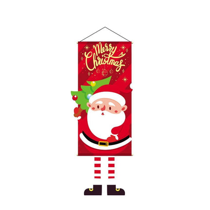 Red Santa Printed Hanging Tapestry