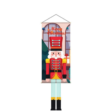 Nutcracker Soldier Print Hanging Flag