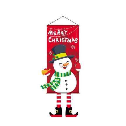Red Snowman Hanging Tapestry