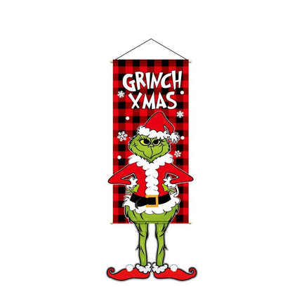 Grinch Printed Hanging Banner