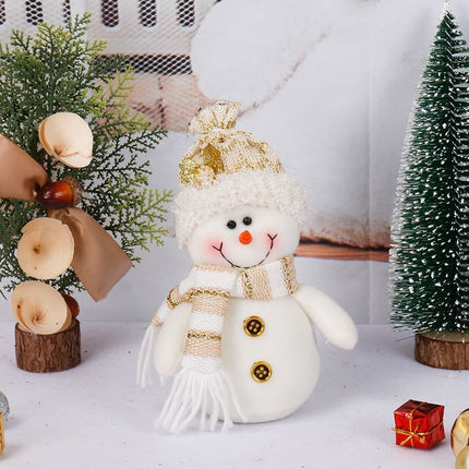 White Snowman Plush Doll, Christmas & Halloween Home Decoration