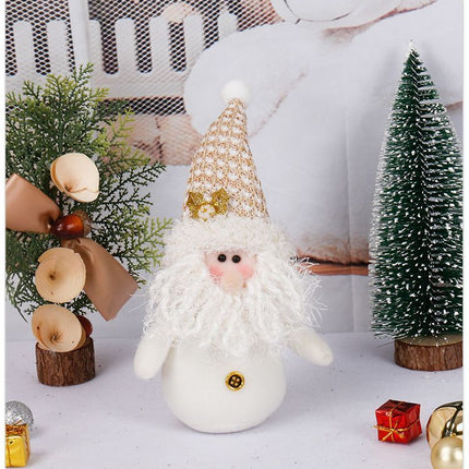 White Snowman Plush Doll, Christmas & Halloween Home Decoration