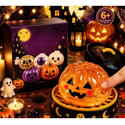 Halloween Ghost Squishy Toy, Stress Relief Squeeze Fidget Toy