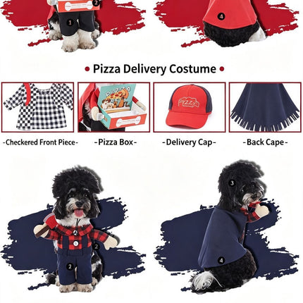 Themed Family Gathering Accessory For Cats & Dogs, Holiday Dress-up Decor for Halloween Christmas Events, Size M