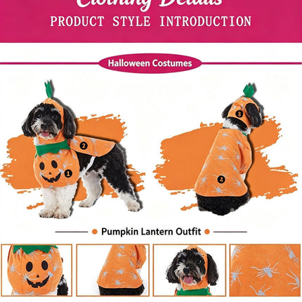 Fun Family Gathering Outfit For Cats & Dogs, Festive Decor Accessory For Halloween Christmas Celebrations, Size M