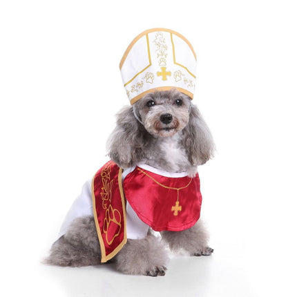 L Size Dark Tux Pet Costume, Fancy Dress for Halloween & Christmas, Lightweight for 5-6.5 kg Dogs and Cats