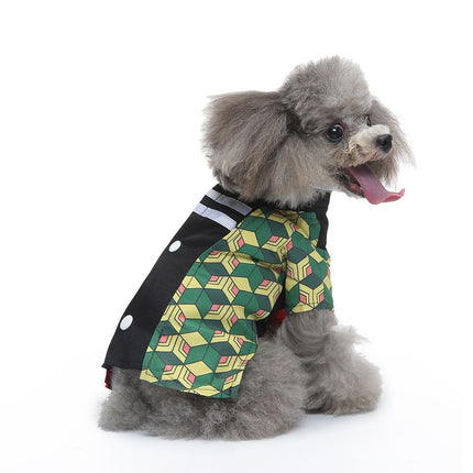 S Size Lava Flow Pet Costume, Fancy Dress for Halloween & Christmas, Lightweight for 2-3 kg Dogs and Cats
