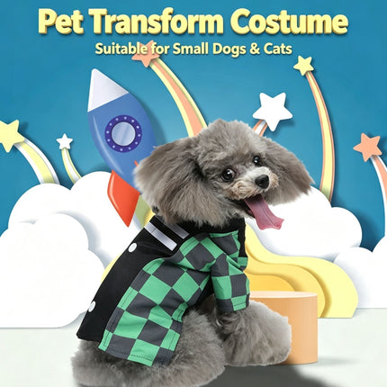 S Size Oxblood Berry Pet Costume, Fancy Dress for Halloween & Christmas, Lightweight for 2-3 kg Dogs and Cats
