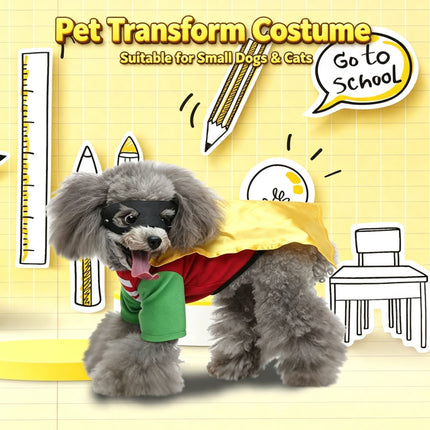 L Size Smoky Quartz Pet Costume, Fancy Dress for Halloween & Christmas, Lightweight for 5-6.5 kg Dogs and Cats