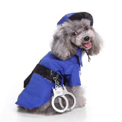 L Size Xenon Navy Pet Costume, Fancy Dress for Halloween & Christmas, Lightweight for 5-6.5 kg Dogs and Cats