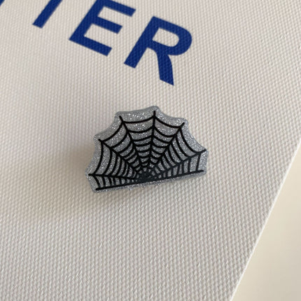 Spider Web Acrylic Hair Clips
