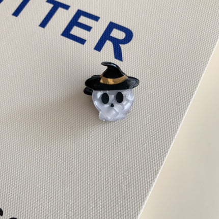Skull & Witch Hat Combined Hair Barrettes