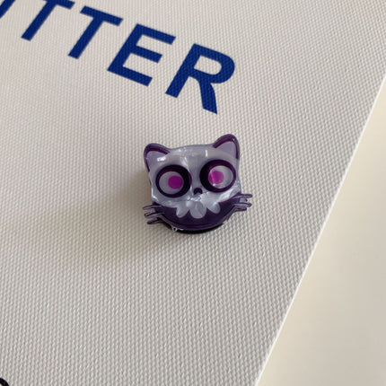 Skull Cat Acrylic Hair Clips (Togethers)