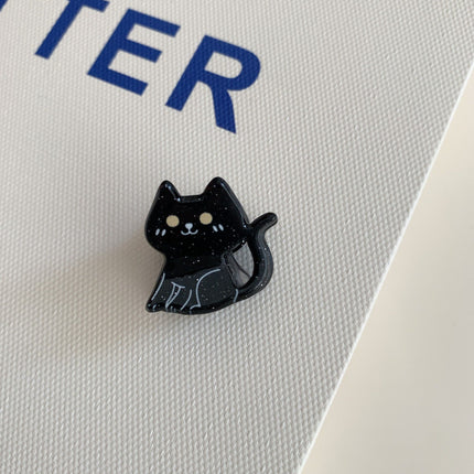 Black Cat Design Hair Barrettes