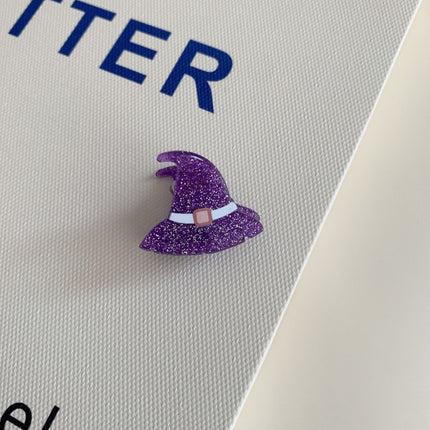 Single Witch Hat Acrylic Hair Clips