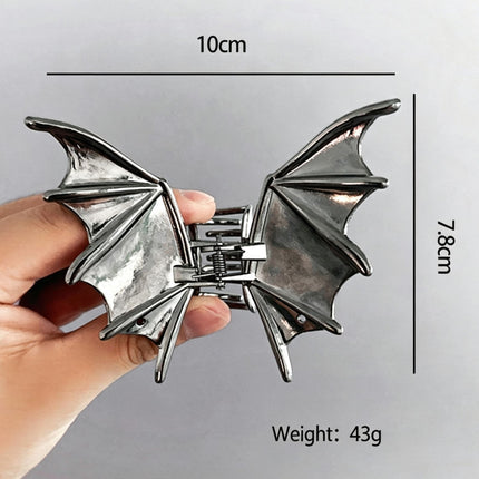 Halloween & Christmas Gun Black Bat Alloy Hair Claw