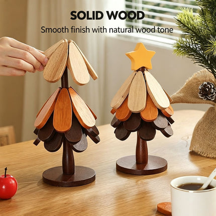 4-Tier Apple Style Christmas Tree Heat Insulation Trivet
