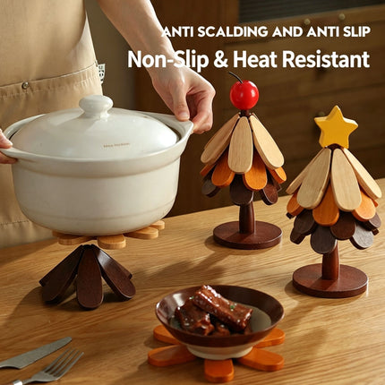 3-Tier Star Style Christmas Tree Heat Resistant Pot Mat