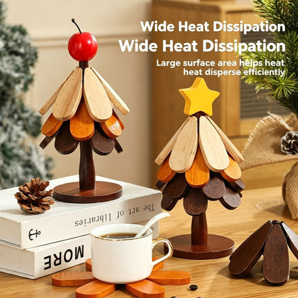 3-Tier Star Style Christmas Tree Heat Resistant Pot Mat
