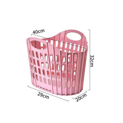 Small Hollow-Out Foldable Laundry Basket