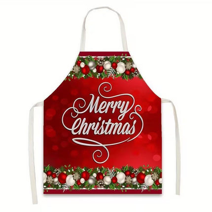 Candy Christmas & Halloween Apron, 75x65 Cm Light Cotton Linen