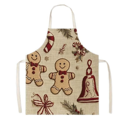 Jolly Christmas & Halloween Apron, 75x65 Cm Heavy Cotton Linen