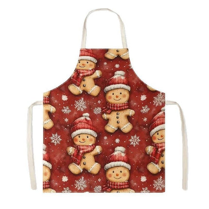 Cosy Christmas & Halloween Apron, 56x45 Cm Heavy Cotton Linen