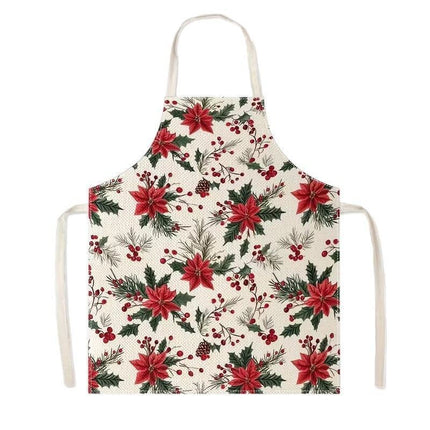 Celebration Christmas & Halloween Apron, 75x65 Cm Light Cotton Linen