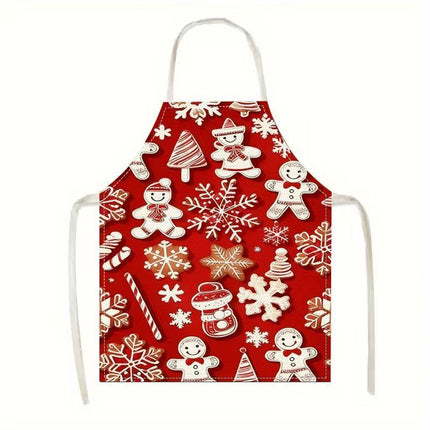 Festive Christmas & Halloween Apron, 75x65 Cm Flannel