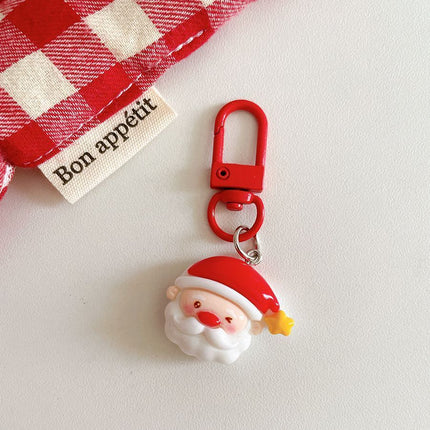 Christmas Character Resin Keychain, Cute Backpack Hanging Accessory