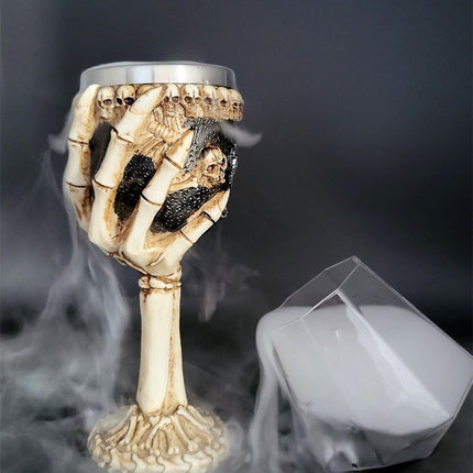 Mechanical Style Resin Skull Goblet, Unique Retro Bar Drinking Vessel
