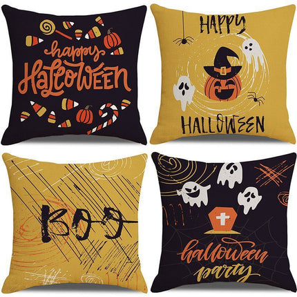 Christmas & Halloween Household Decoration 4PC Pillow Cover, Style 30