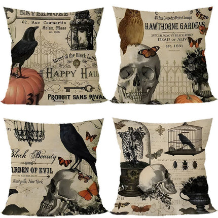4PC Themed Festival Pillow Cover for Halloween & Christmas, Style‑65