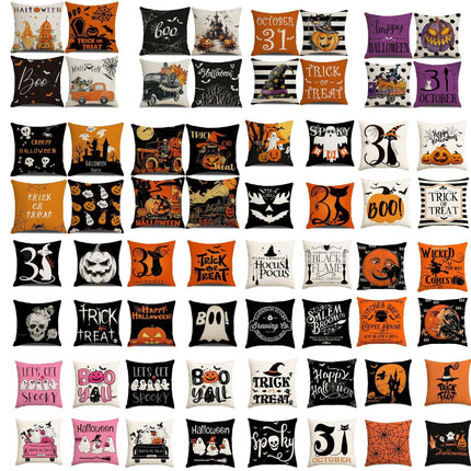 4PC Halloween & Christmas Themed Decorative Pillow Cover, Style‑59