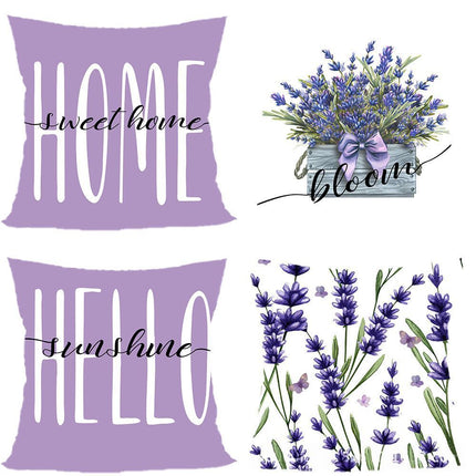 4PC Festive Home Pillow Cover Fit For Halloween & Christmas, Style‑90, Suitable For Sofa, Living Room, Bedroom, 45x45cm, Pillow Insert Not Included, Breathable Cushion Cover For Cozy Indoor Environment