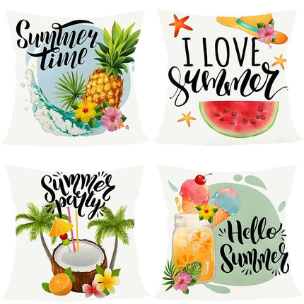 4PC Holiday Layout Pillow Cover for Halloween & Christmas, Style‑88