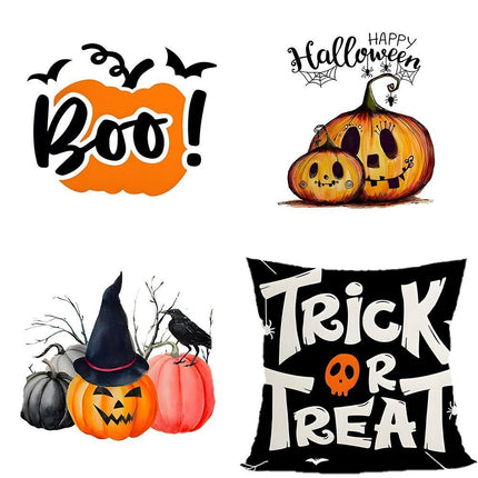 4PC Home Accent Pillow Cover Fit for Christmas & Halloween, Style‑69