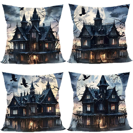 Decorative Pillow Cover 4PC for Halloween & Christmas Occasion